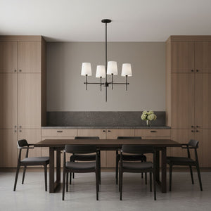 Visual Comfort Studio - 3187204-112 - Four Light Chandelier - Baker - Midnight Black