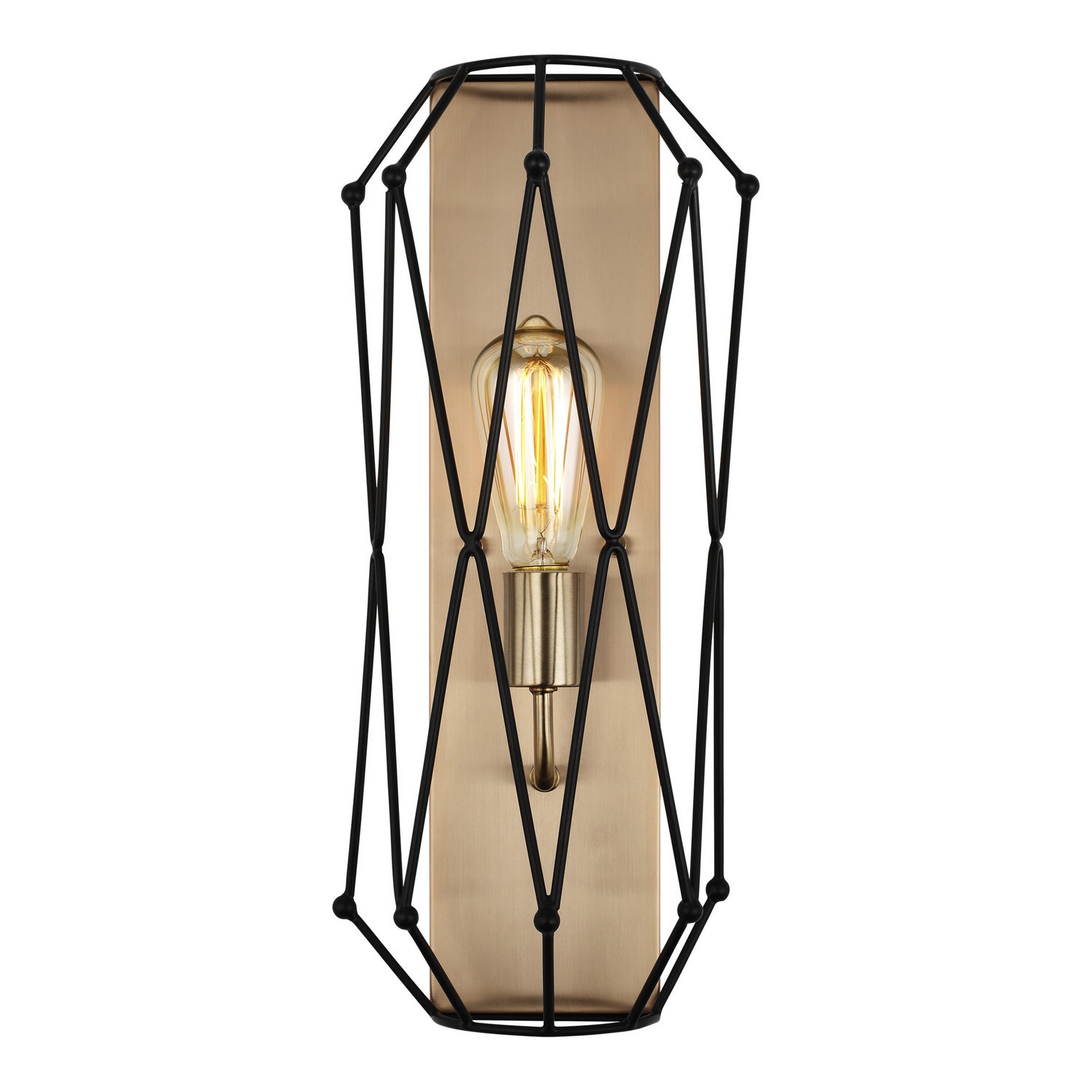 Visual Comfort Studio - 4134101-848 - One Light Wall / Bath Sconce - Zarra - Satin Brass