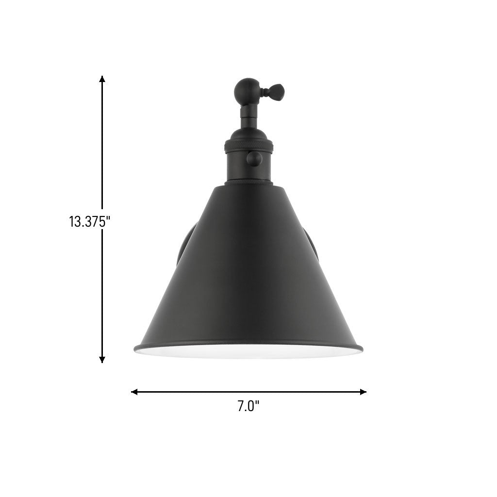 Visual Comfort Studio - 4198101-112 - One Light Wall Sconce - Salem - Midnight Black