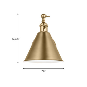 Visual Comfort Studio - 4198101-848 - One Light Wall Sconce - Salem - Satin Brass