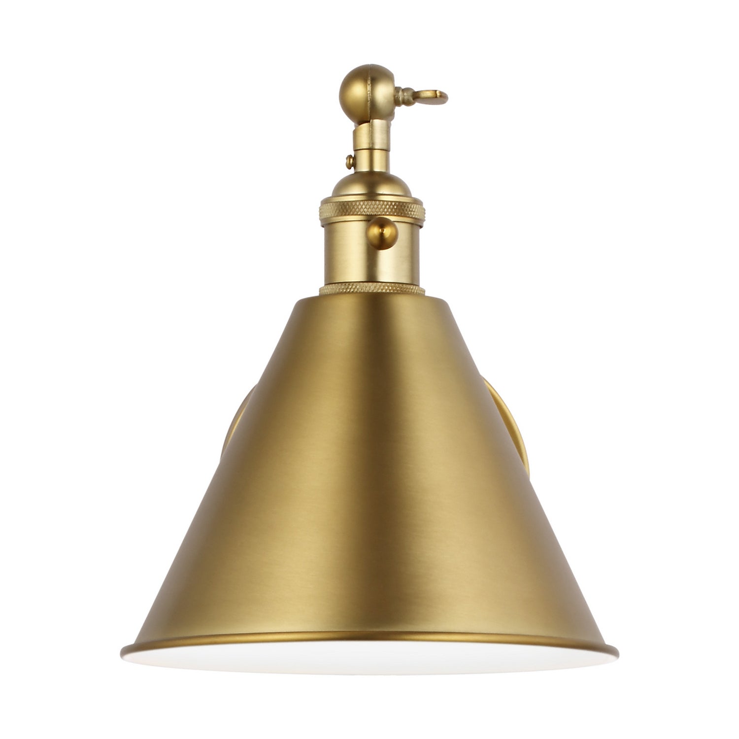 One Light Wall Sconce in Satin Brass from the Salem collection