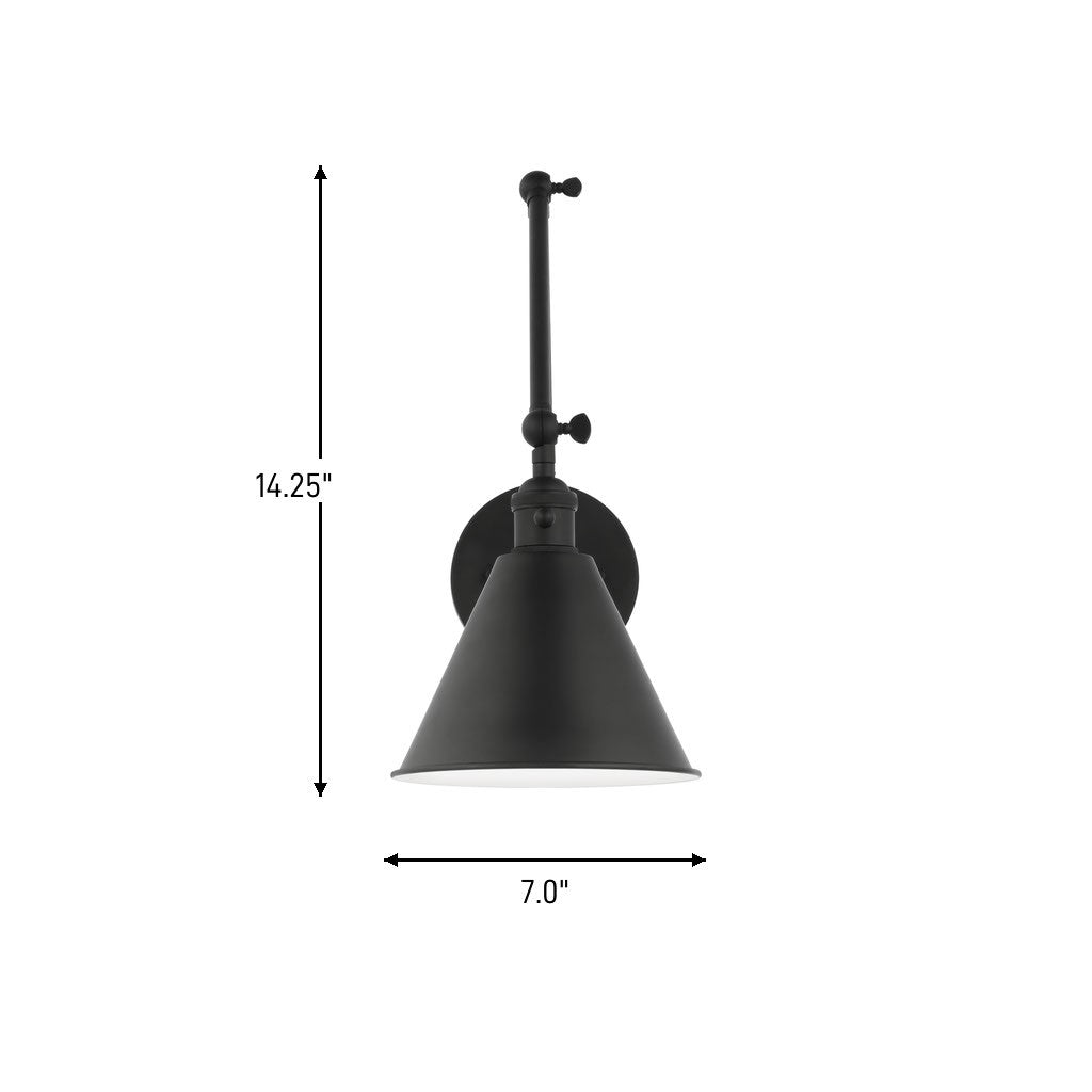 Visual Comfort Studio - 4298101-112 - One Light Wall Sconce - Salem - Midnight Black