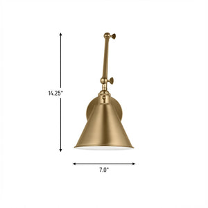 Visual Comfort Studio - 4298101-848 - One Light Wall Sconce - Salem - Satin Brass