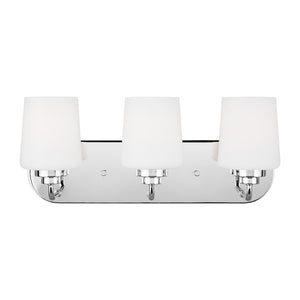 Generation Lighting. - 4402803-05 - Three Light Wall / Bath - Windom - Chrome