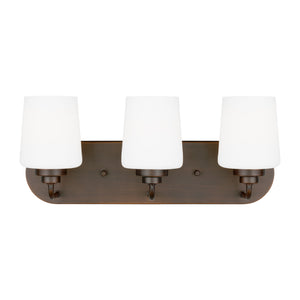 Generation Lighting. - 4402803EN3-710 - Three Light Wall / Bath - Windom - Bronze