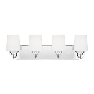 Generation Lighting. - 4402804-05 - Four Light Wall / Bath - Windom - Chrome