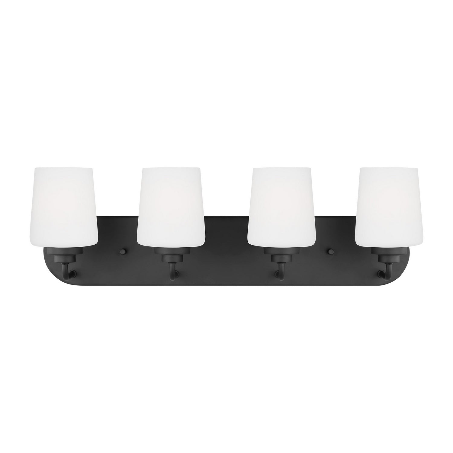 Generation Lighting. - 4402804-112 - Four Light Wall / Bath - Windom - Midnight Black