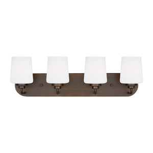 Generation Lighting. - 4402804-710 - Four Light Wall / Bath - Windom - Bronze