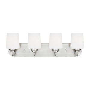 Generation Lighting. - 4402804-962 - Four Light Wall / Bath - Windom - Brushed Nickel