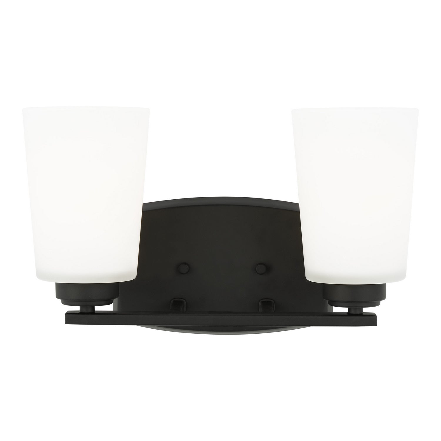 Generation Lighting. - 4428902-112 - Two Light Wall / Bath - Franport - Midnight Black