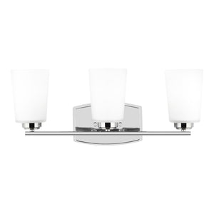 Generation Lighting. - 4428903-05 - Three Light Wall / Bath - Franport - Chrome