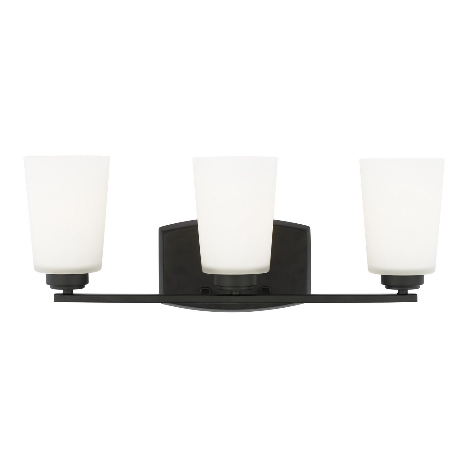 Generation Lighting. - 4428903-112 - Three Light Wall / Bath - Franport - Midnight Black