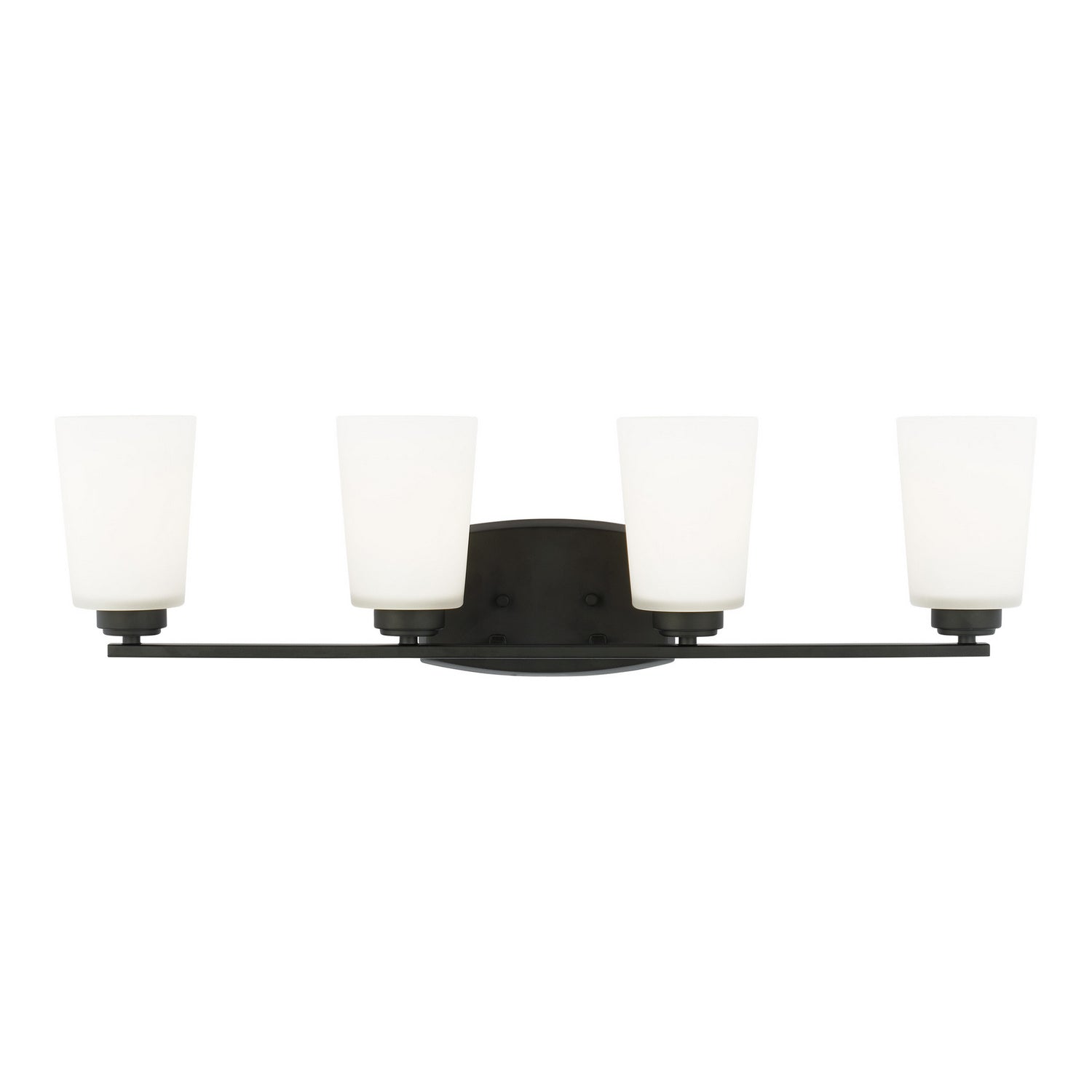 Generation Lighting. - 4428904-112 - Four Light Wall / Bath - Franport - Midnight Black