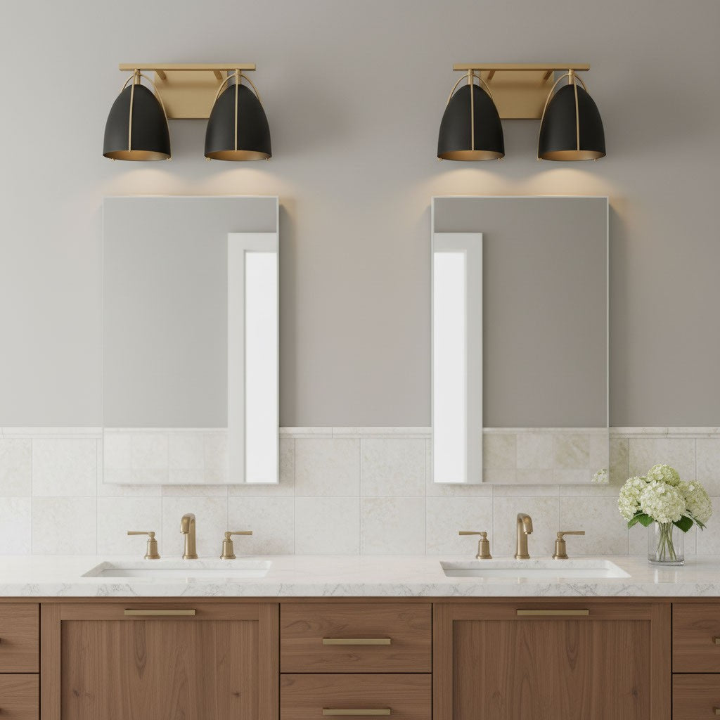 Visual Comfort Studio - 4451702-848 - Two Light Wall / Bath - Norman - Satin Brass