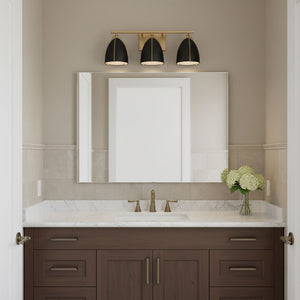 Visual Comfort Studio - 4451703-848 - Three Light Wall / Bath - Norman - Satin Brass