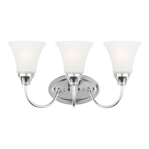 Generation Lighting. - 44807-05 - Three Light Wall / Bath - Holman - Chrome