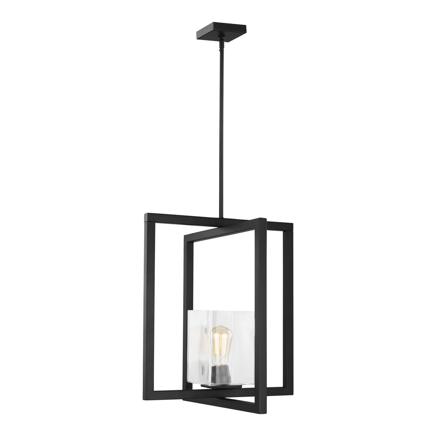 Generation Lighting. - 5141501-112 - One Light Pendant - Mitte - Midnight Black