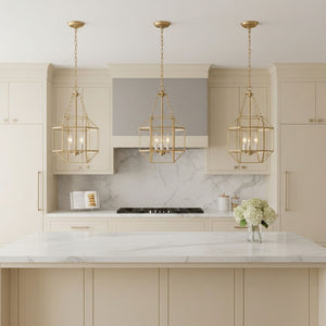 Visual Comfort Studio - 5179403-848 - Three Light Lantern - Morrison - Satin Brass