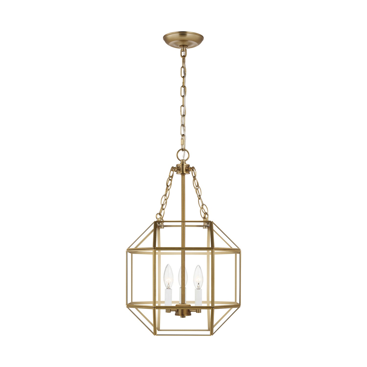 Visual Comfort Studio - 5179403-848 - Three Light Lantern - Morrison - Satin Brass