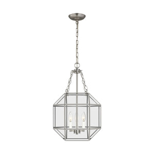 Visual Comfort Studio - 5179403-962 - Three Light Lantern - Morrison - Brushed Nickel