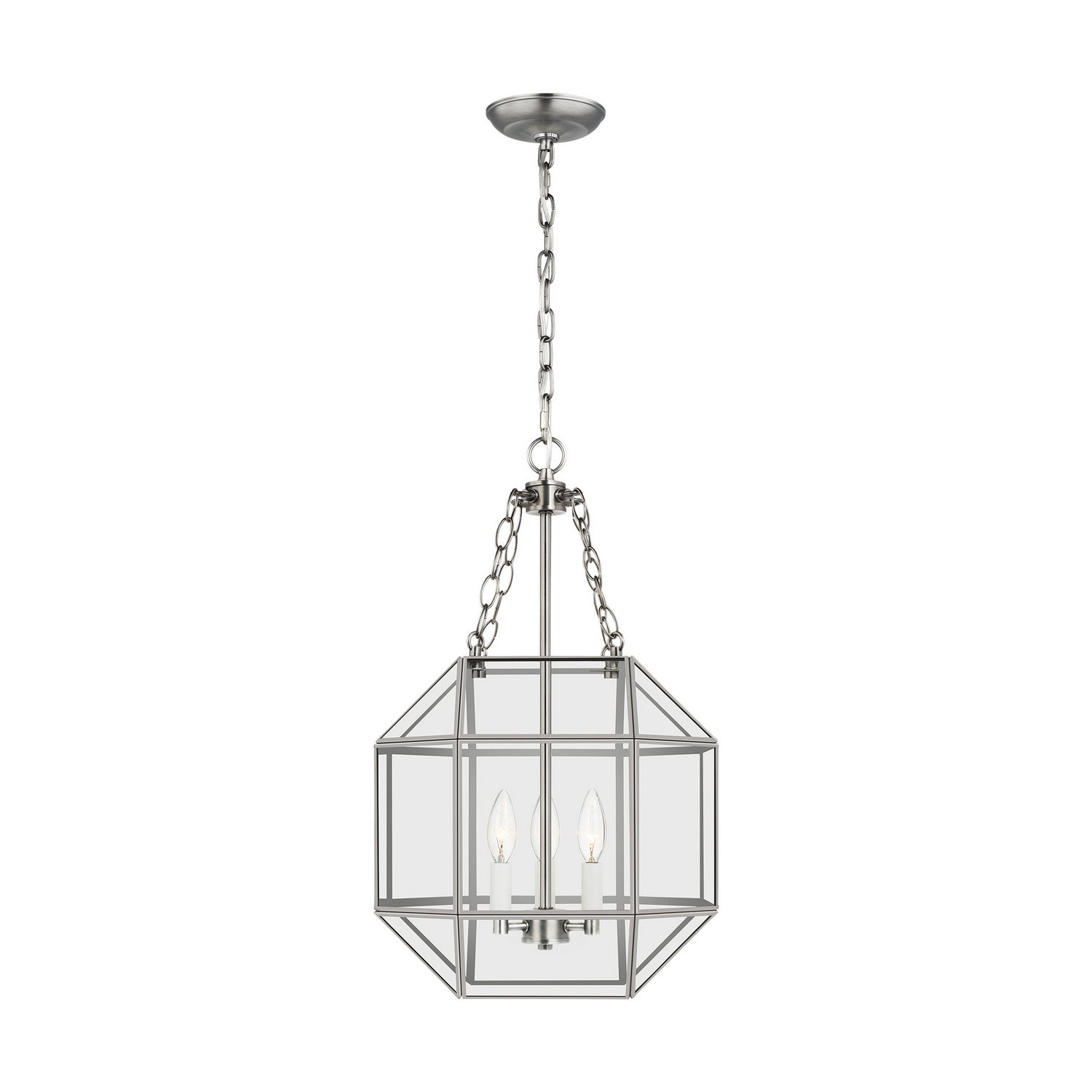 Visual Comfort Studio - 5179403-965 - Three Light Lantern - Morrison - Antique Brushed Nickel