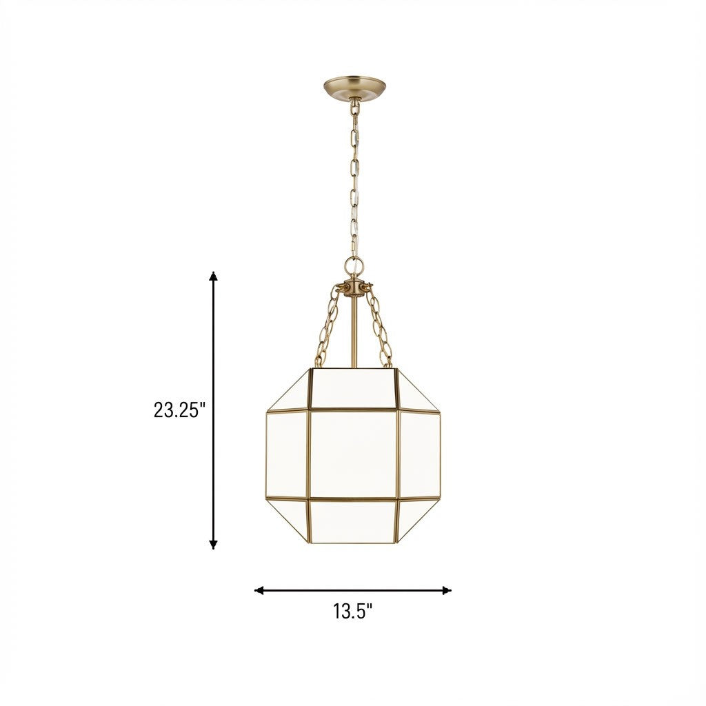 Visual Comfort Studio - 5179453-848 - Three Light Lantern - Morrison - Satin Brass