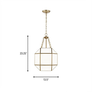 Visual Comfort Studio - 5179453-848 - Three Light Lantern - Morrison - Satin Brass