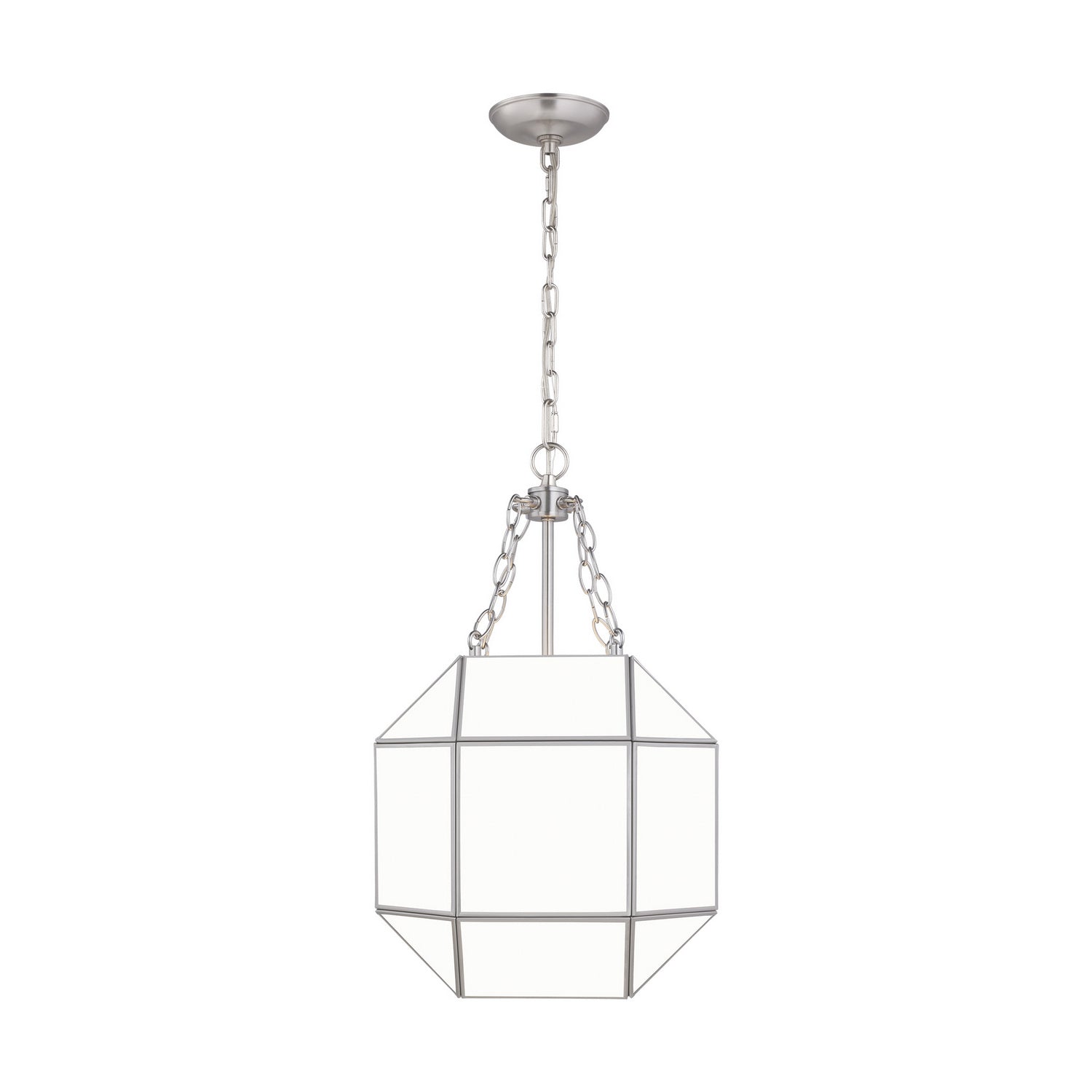 Visual Comfort Studio - 5179453-962 - Three Light Lantern - Morrison - Brushed Nickel