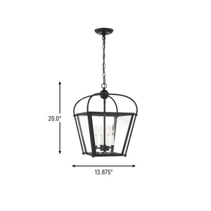 Visual Comfort Studio - 5191004-112 - Four Light Foyer - Charleston - Midnight Black