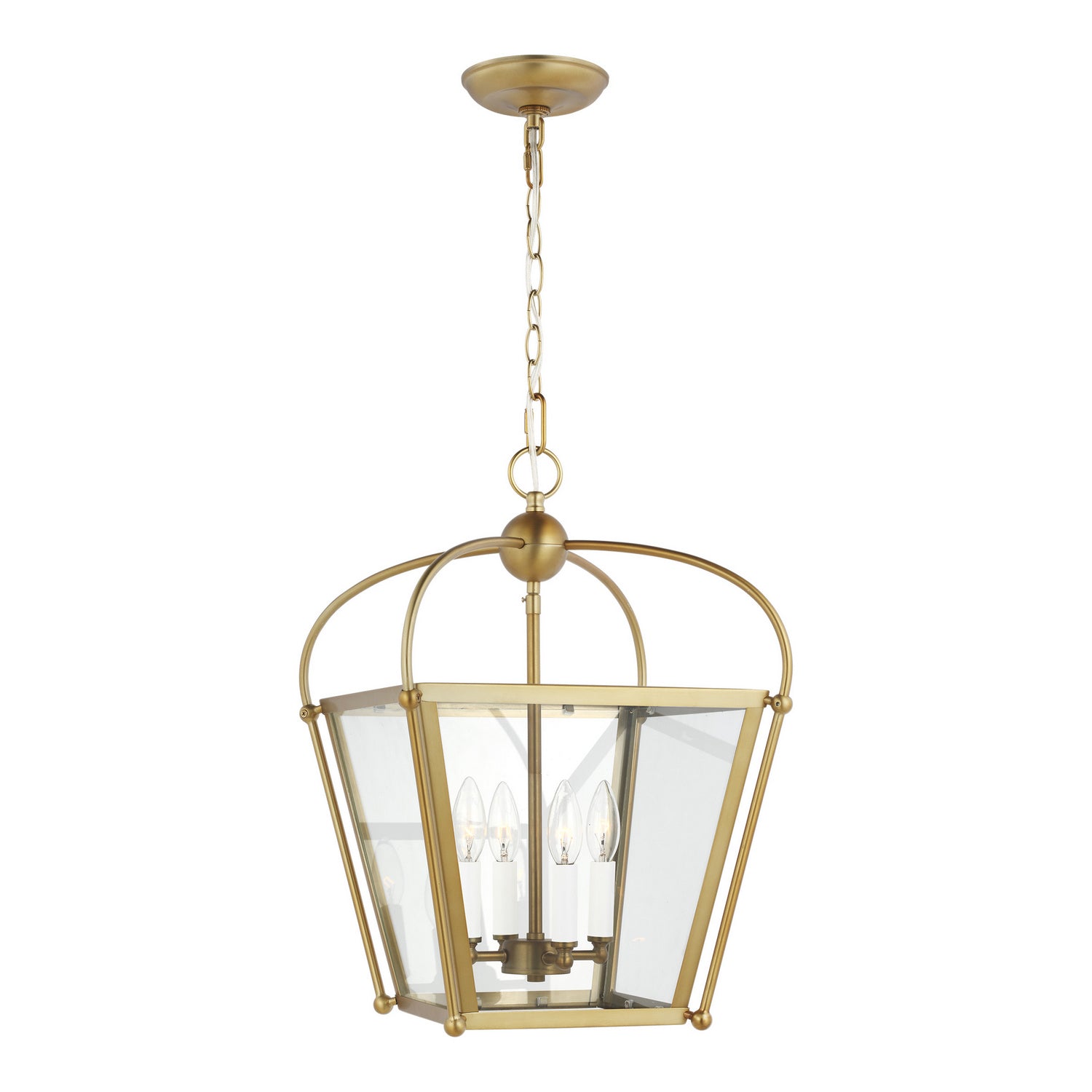 Visual Comfort Studio - 5191004-848 - Four Light Foyer - Charleston - Satin Brass