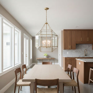 Visual Comfort Studio - 5279404-848 - Four Light Lantern - Morrison - Satin Brass