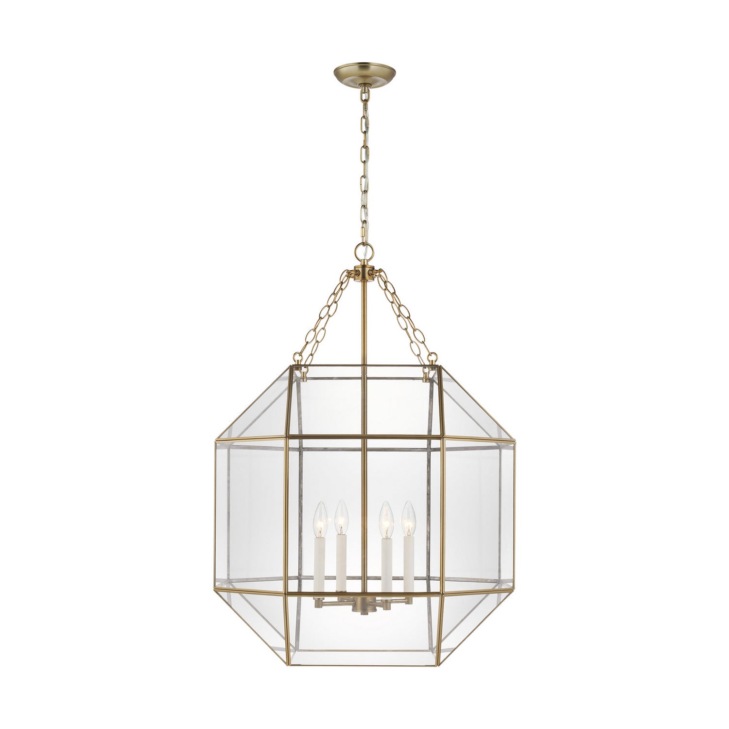 Visual Comfort Studio - 5279404-848 - Four Light Lantern - Morrison - Satin Brass