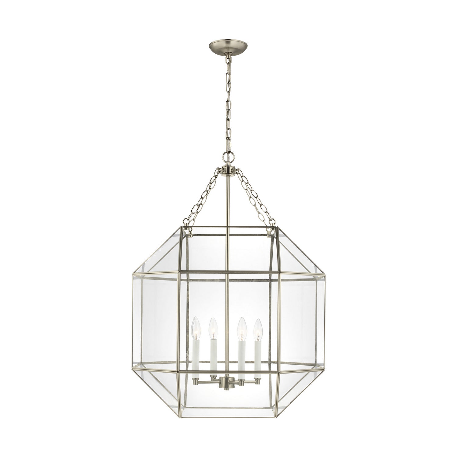 Visual Comfort Studio - 5279404-965 - Four Light Lantern - Morrison - Antique Brushed Nickel