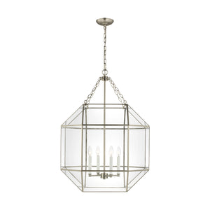 Visual Comfort Studio - 5279404-965 - Four Light Lantern - Morrison - Antique Brushed Nickel