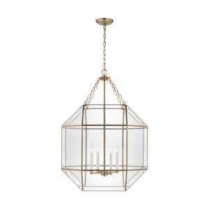 Visual Comfort Studio - 5279404EN-848 - Four Light Lantern - Morrison - Satin Brass