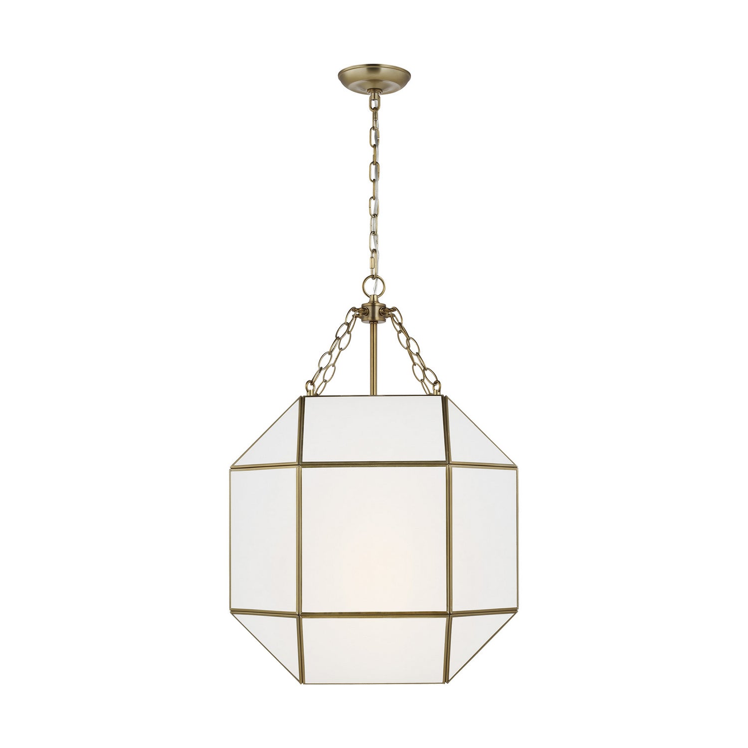 Visual Comfort Studio - 5279453-848 - Three Light Lantern - Morrison - Satin Brass