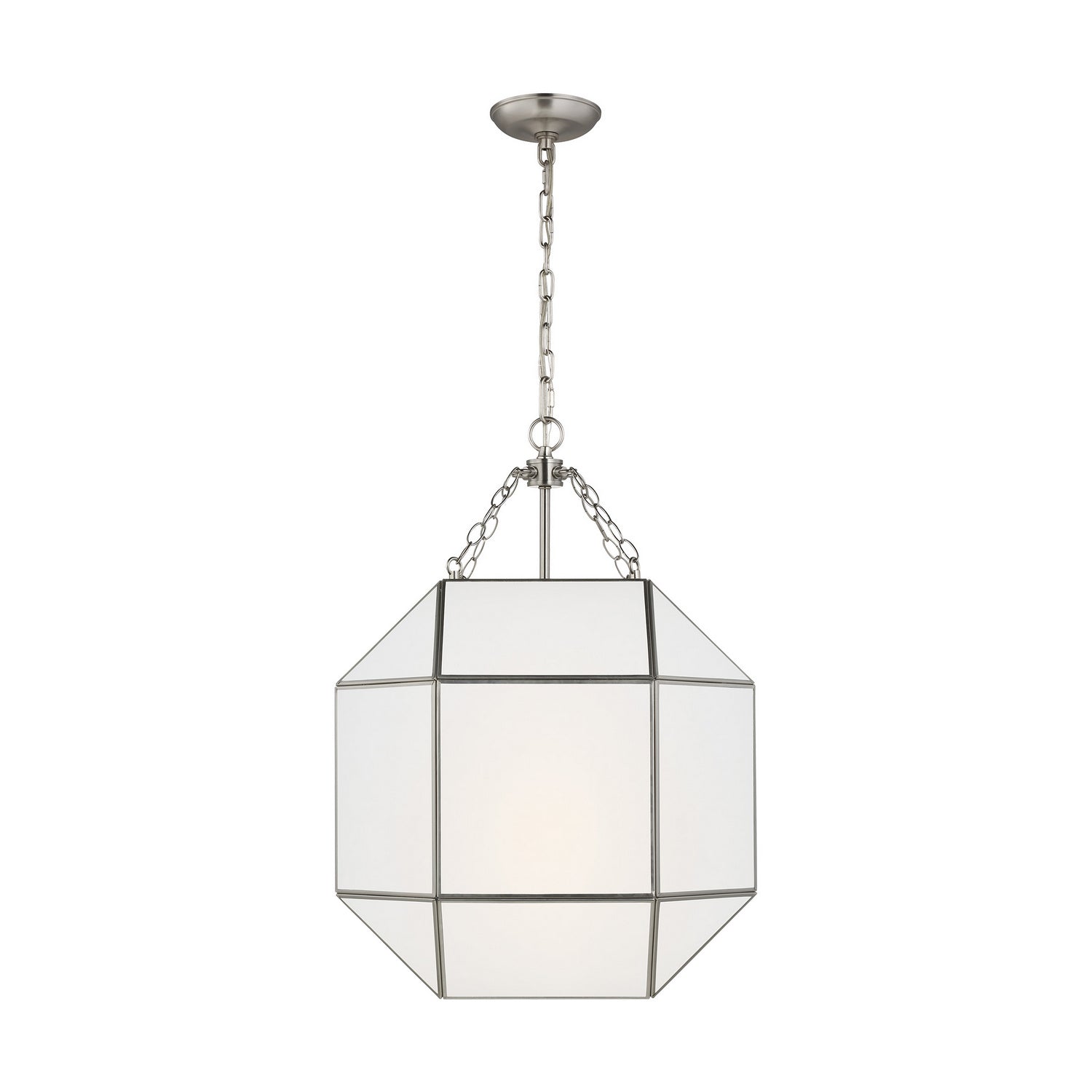 Visual Comfort Studio - 5279453-962 - Three Light Lantern - Morrison - Brushed Nickel