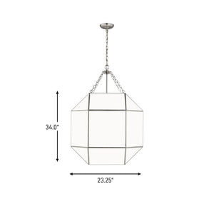 Visual Comfort Studio - 5279454-962 - Four Light Lantern - Morrison - Brushed Nickel