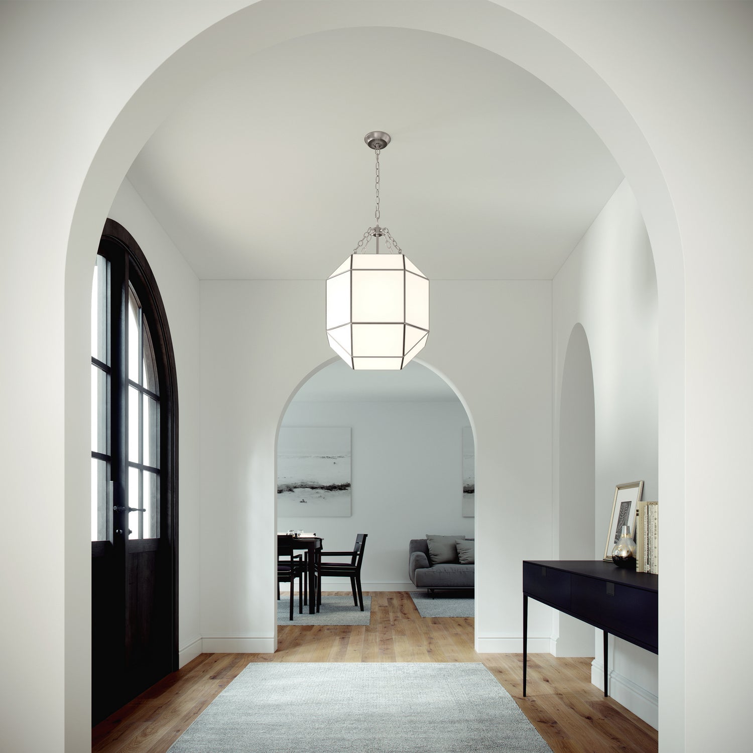 Visual Comfort Studio - 5279454EN-965 - Four Light Lantern - Morrison - Antique Brushed Nickel