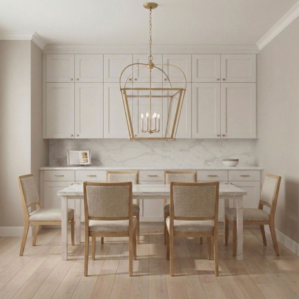 Visual Comfort Studio - 5291004-848 - Four Light Foyer - Charleston - Satin Brass