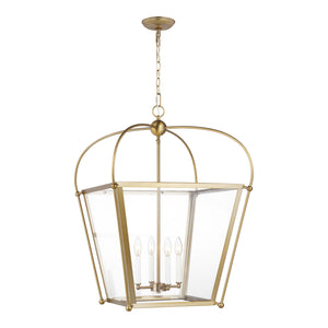 Visual Comfort Studio - 5291004-848 - Four Light Foyer - Charleston - Satin Brass