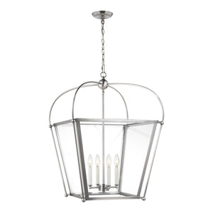 Visual Comfort Studio - 5291004-965 - Four Light Foyer - Charleston - Antique Brushed Nickel