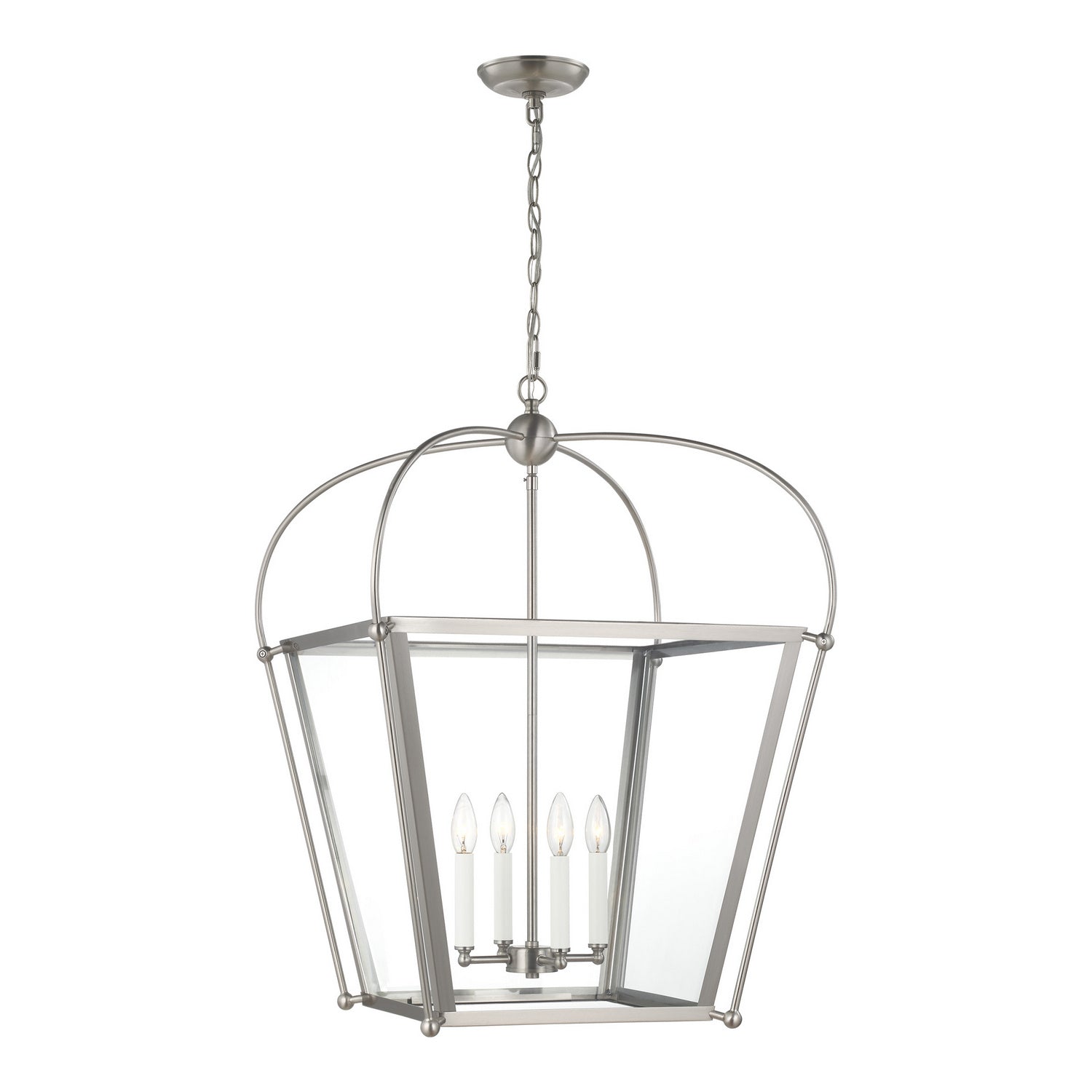 Visual Comfort Studio - 5291004EN-962 - Four Light Foyer - Charleston - Brushed Nickel