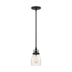 Generation Lighting. - 6114501-112 - One Light Mini-Pendant - Belton - Midnight Black