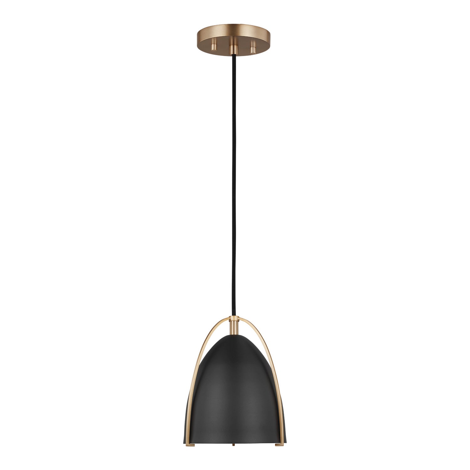Visual Comfort Studio - 6151701EN3-848 - One Light Mini-Pendant - Norman - Satin Brass