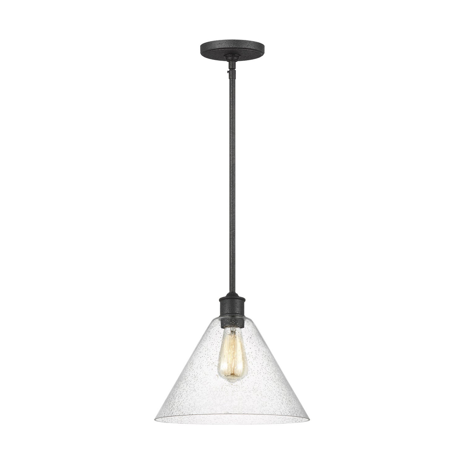 Generation Lighting. - 6227801-112 - One Light Pendant - Belton - Midnight Black