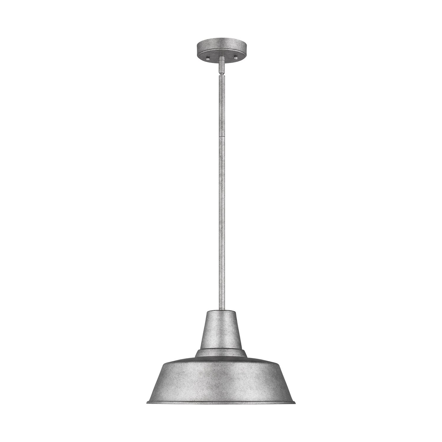 Visual Comfort Studio - 6237401-57 - One Light Outdoor Pendant - Barn Light - Weathered Pewter