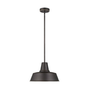 Visual Comfort Studio - 6237401-71 - One Light Outdoor Pendant - Barn Light - Antique Bronze