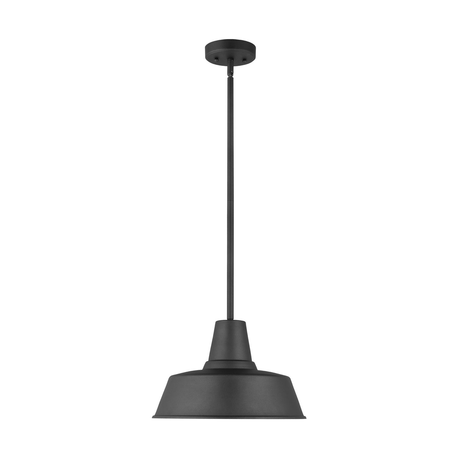 Visual Comfort Studio - 6237401EN3-12 - One Light Outdoor Pendant - Barn Light - Black