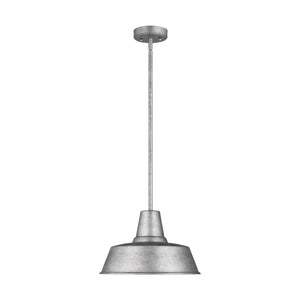 Visual Comfort Studio - 6237401EN3-57 - One Light Outdoor Pendant - Barn Light - Weathered Pewter